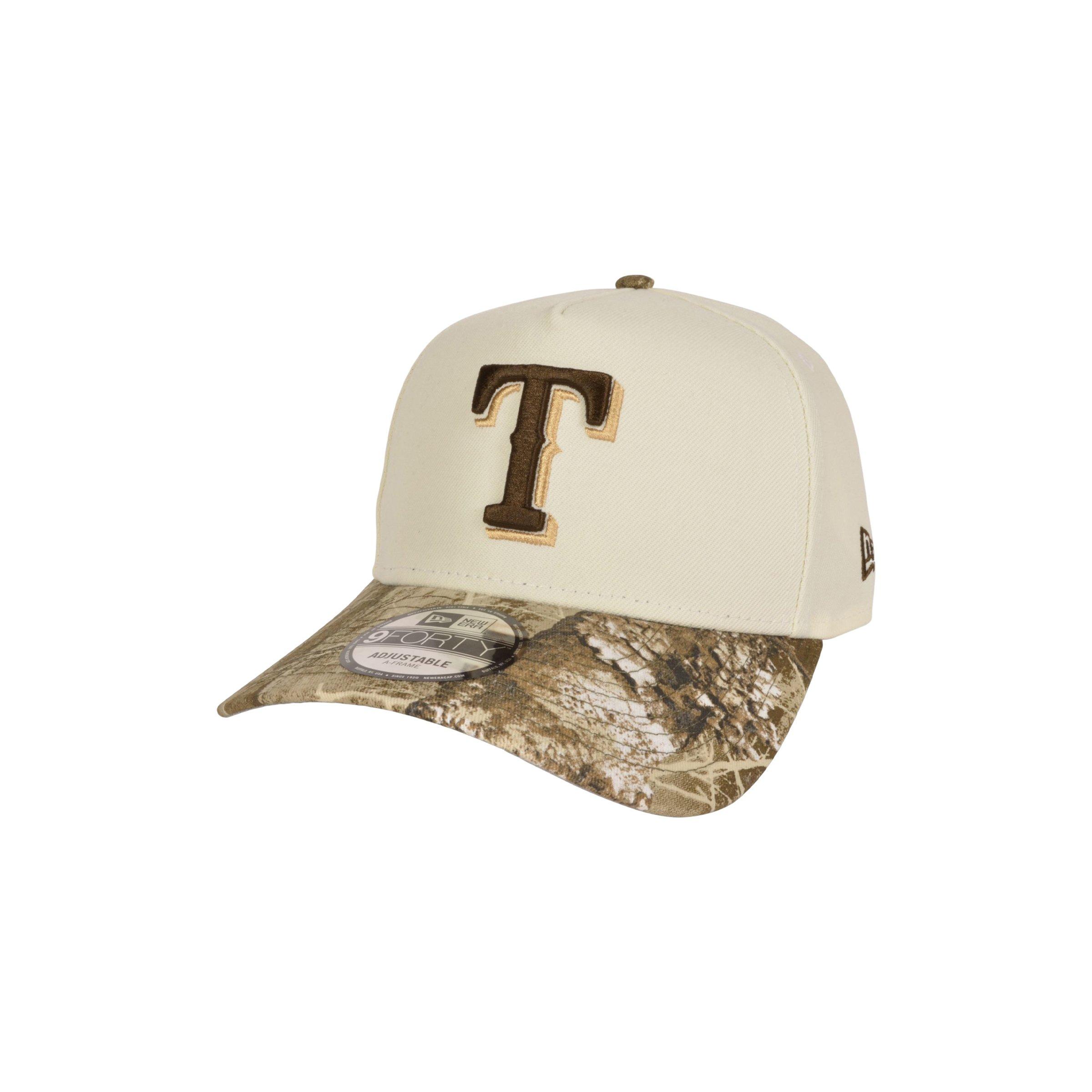 New Era Texas Rangers 9FORTY '24 All Star Game Snapback Hat - Cream/Camo - CREAM